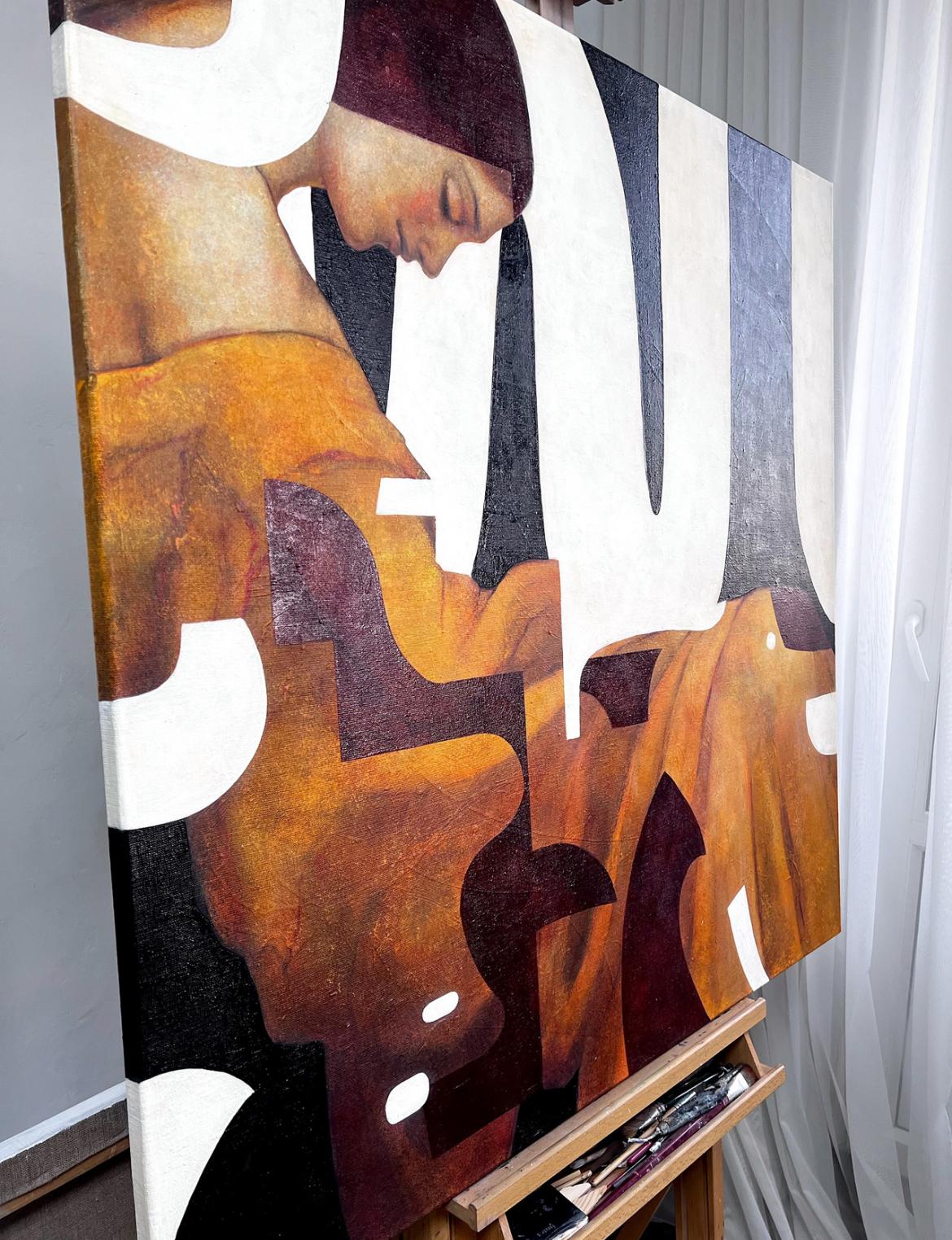 Bliss , 100x100cm, Acryl auf Leinwand (Abstrakt), Painting, von Olga Rikun