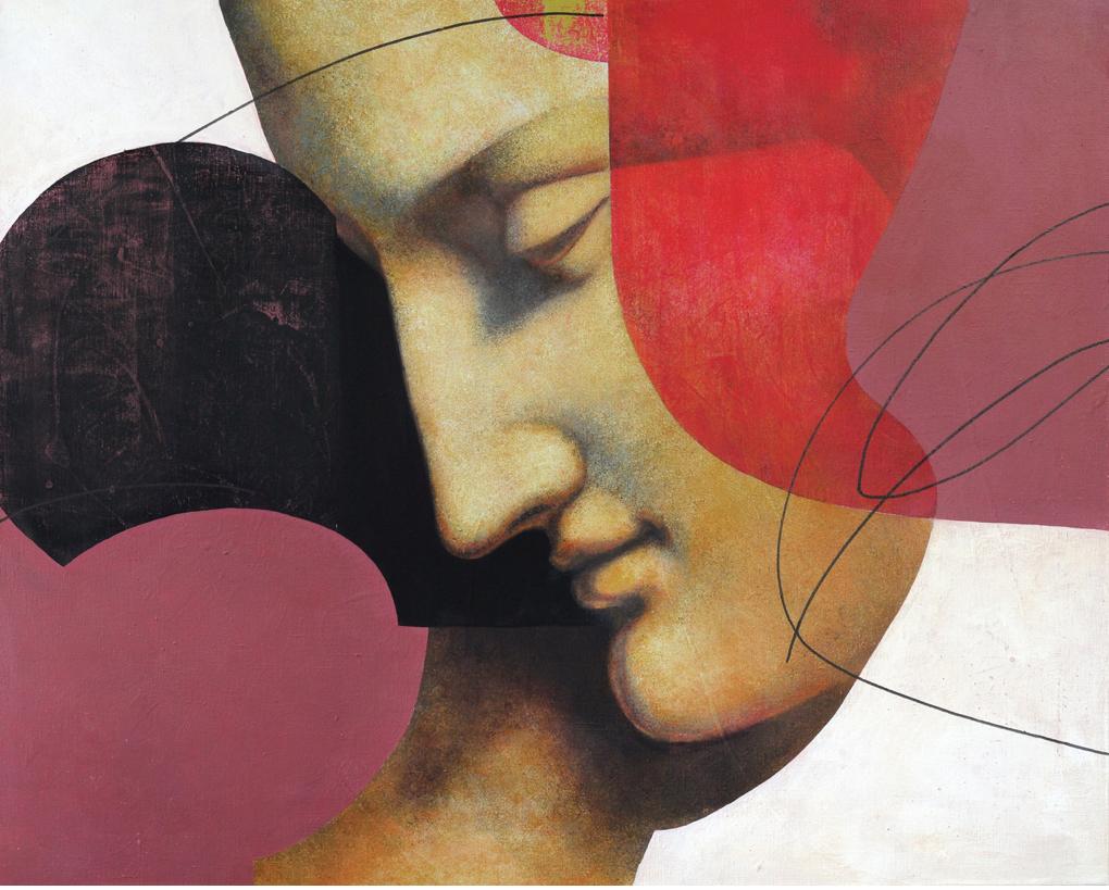 Das Erwachen der Pasithea, 80x100cm, Acryl auf Leinwand – Painting von Olga Rikun