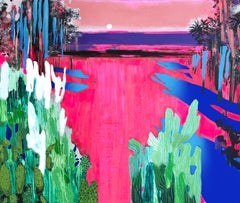 Friday night, 100x120 cm, acrylic, oil, canvas