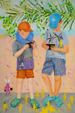 Used Fidgetal, 90*60cm, canvas/oil