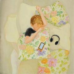 At grandma's, 30*30cm, canvas/oil