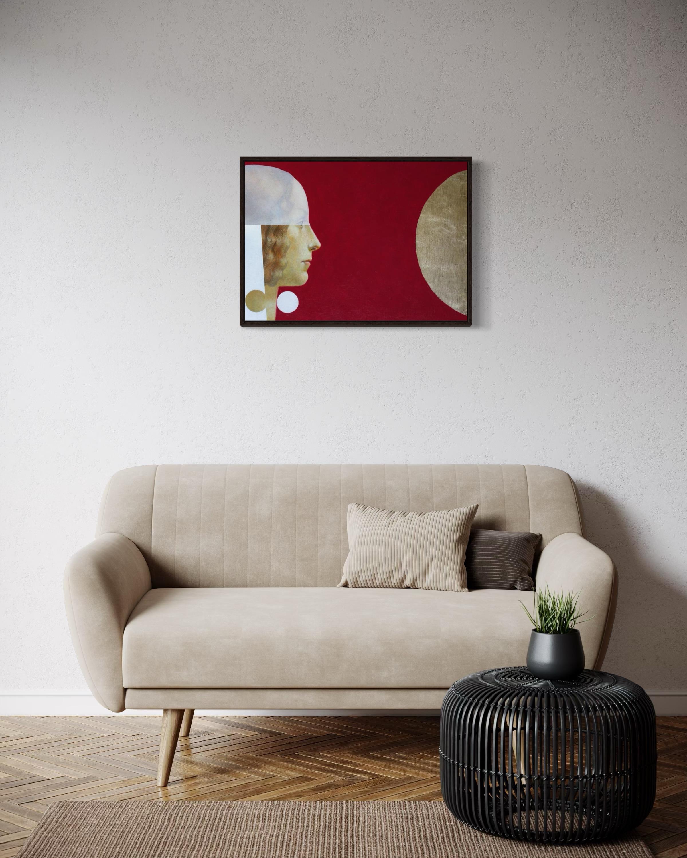 Aphrodite. 50x70cm, acrylique sur toile en vente 4