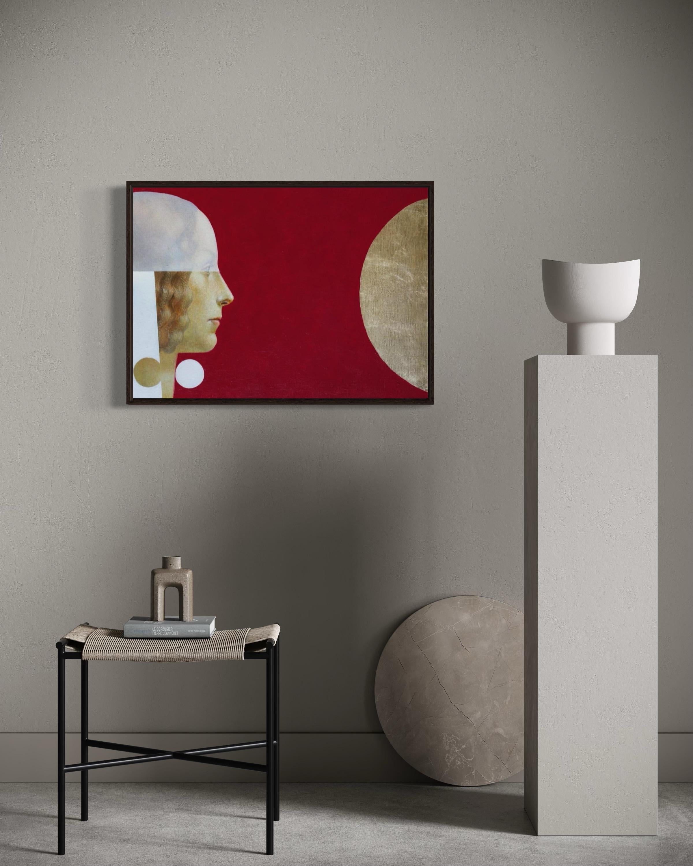 Aphrodite. 50x70cm, acrylique sur toile en vente 5