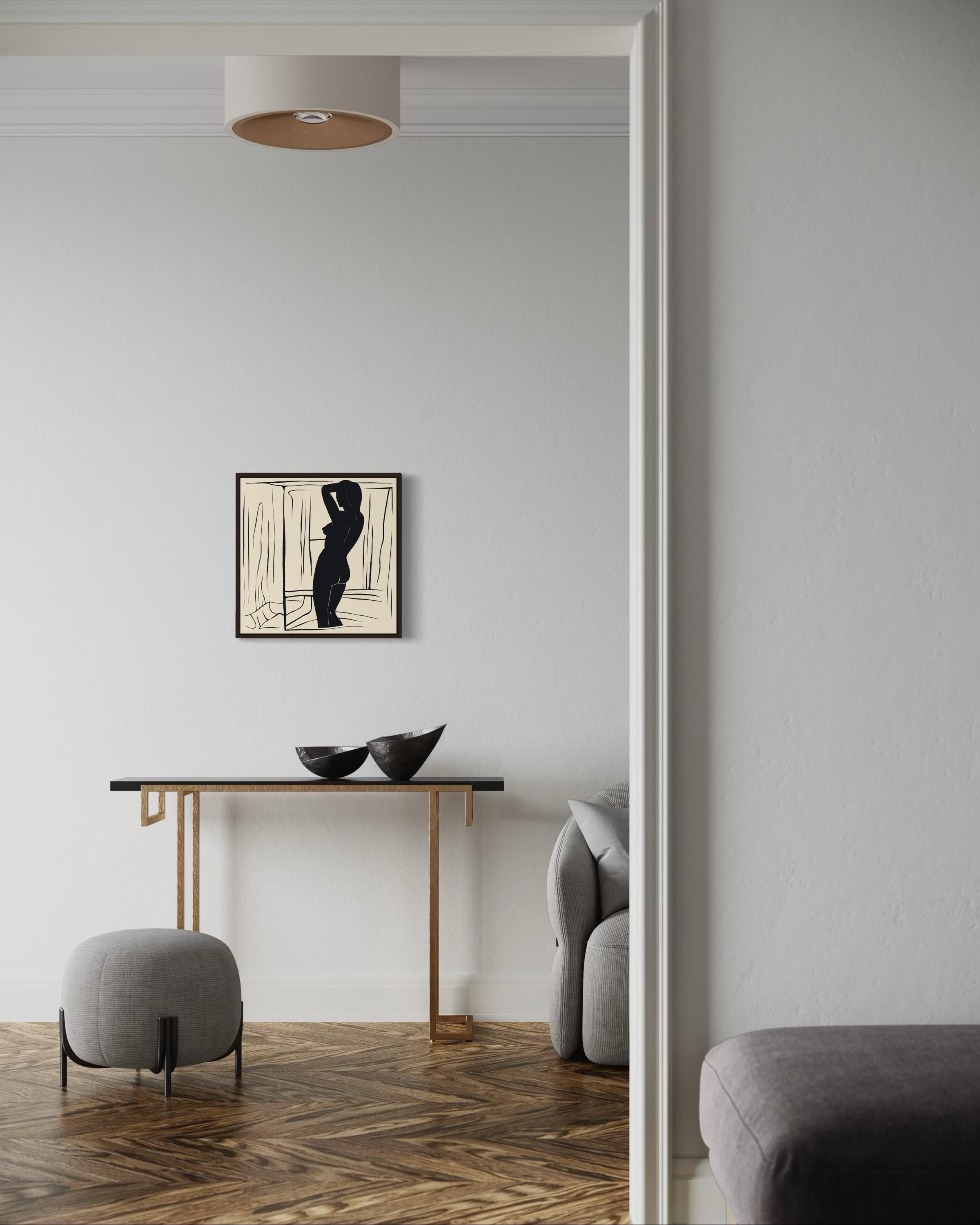 Nude , 50x50cm, print on canvas.Edition 20 pcs. For Sale 3
