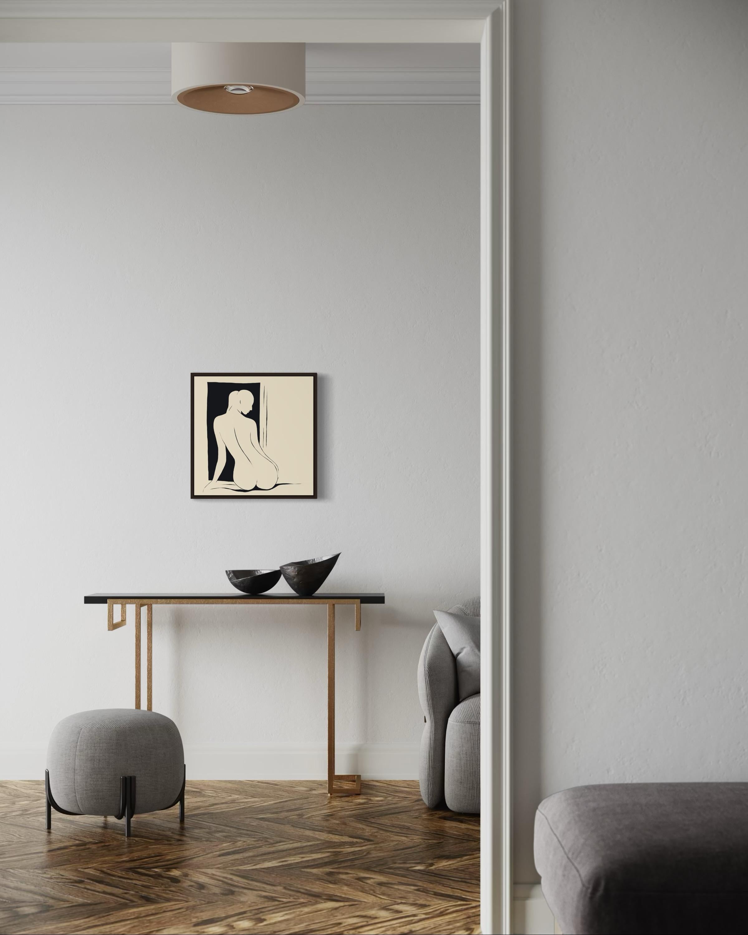Nude , 50x50cm, print on canvas.Edition 20 pcs. For Sale 4