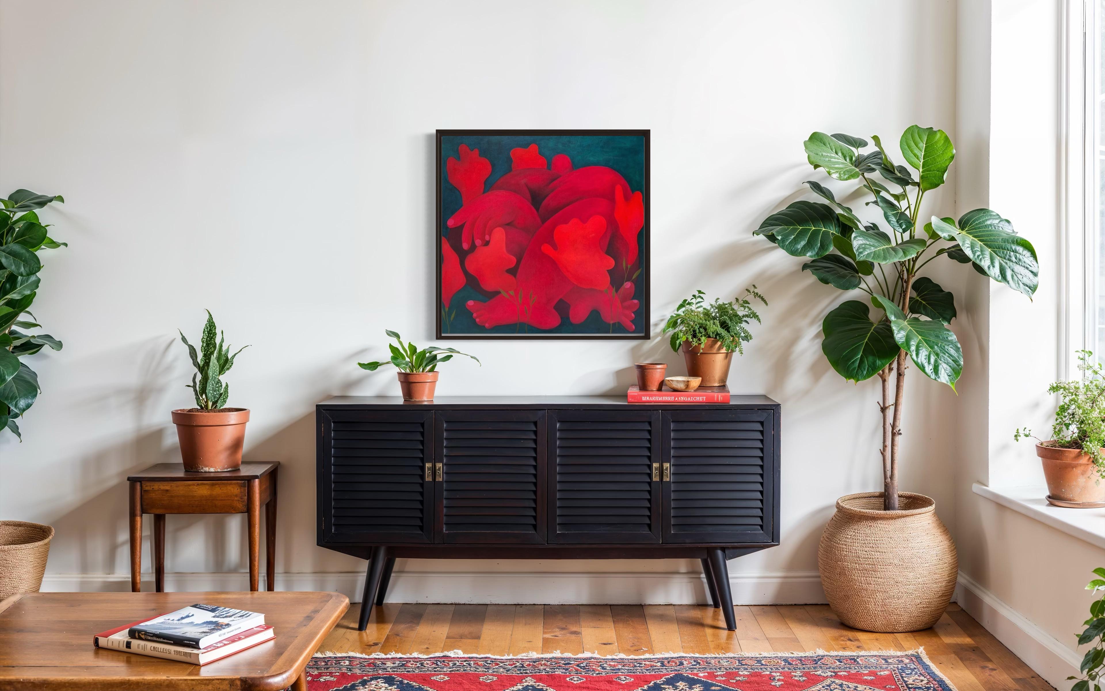In Flowers, 89x80cm, huile sur toile en vente 5