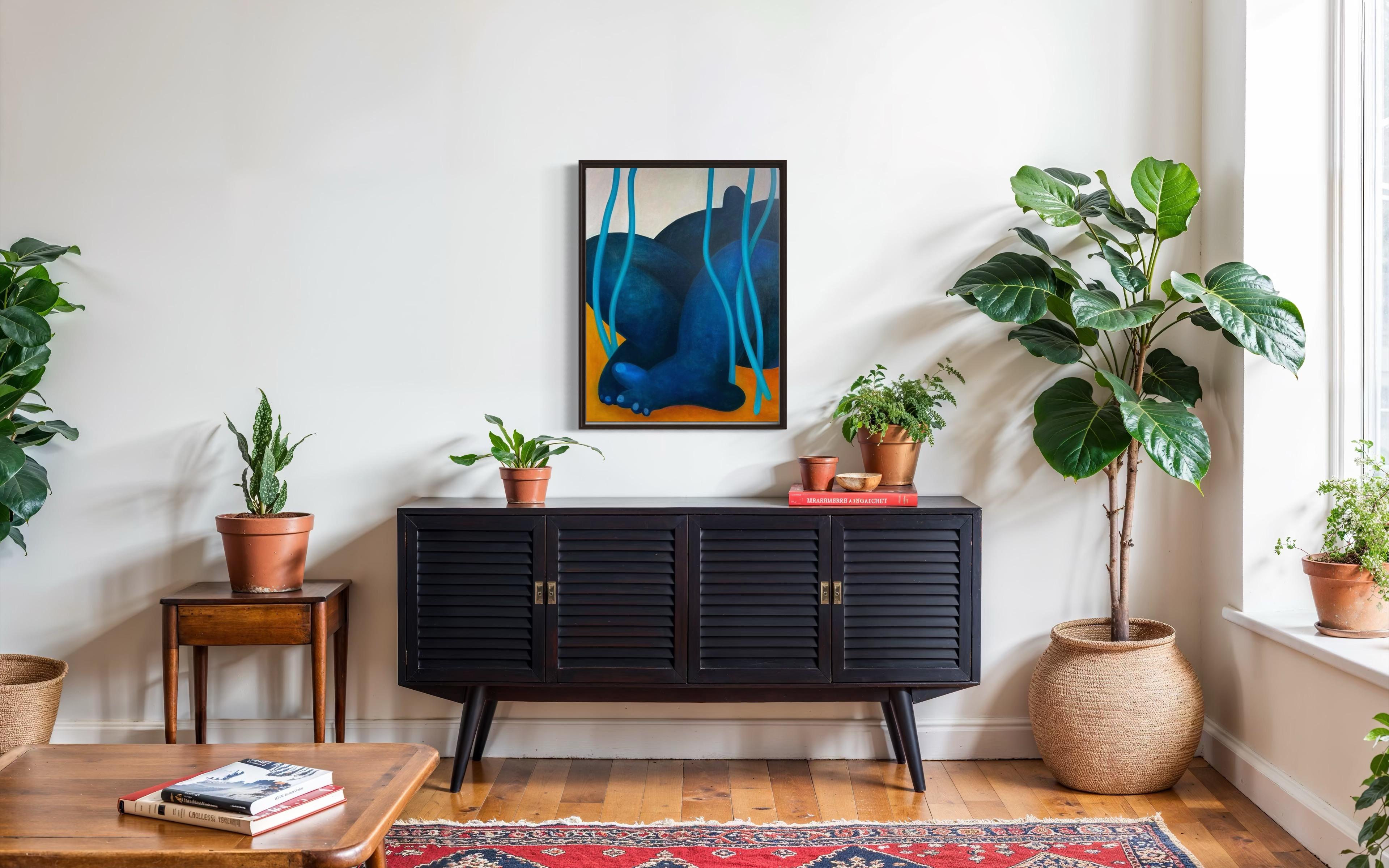 En bas, 91 x 70 cm, huile sur toile en vente 6