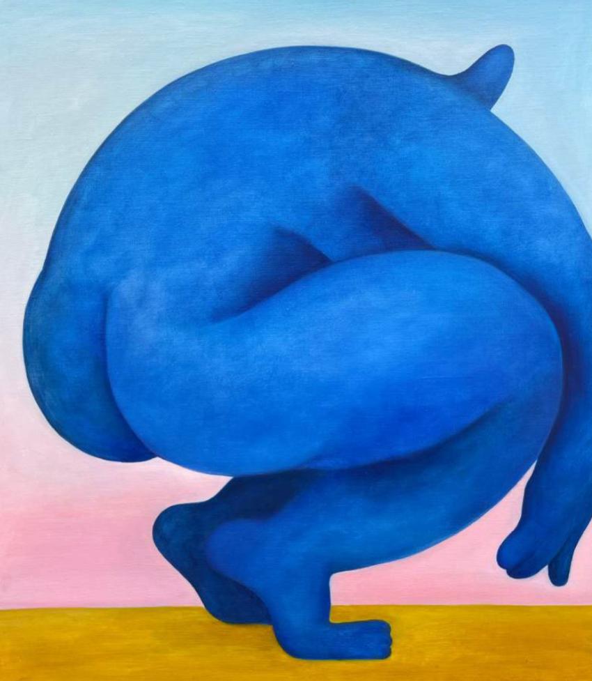 Au coucher du soleil, 80x70cm, huile sur toile - Painting de Tasya Vasilkova