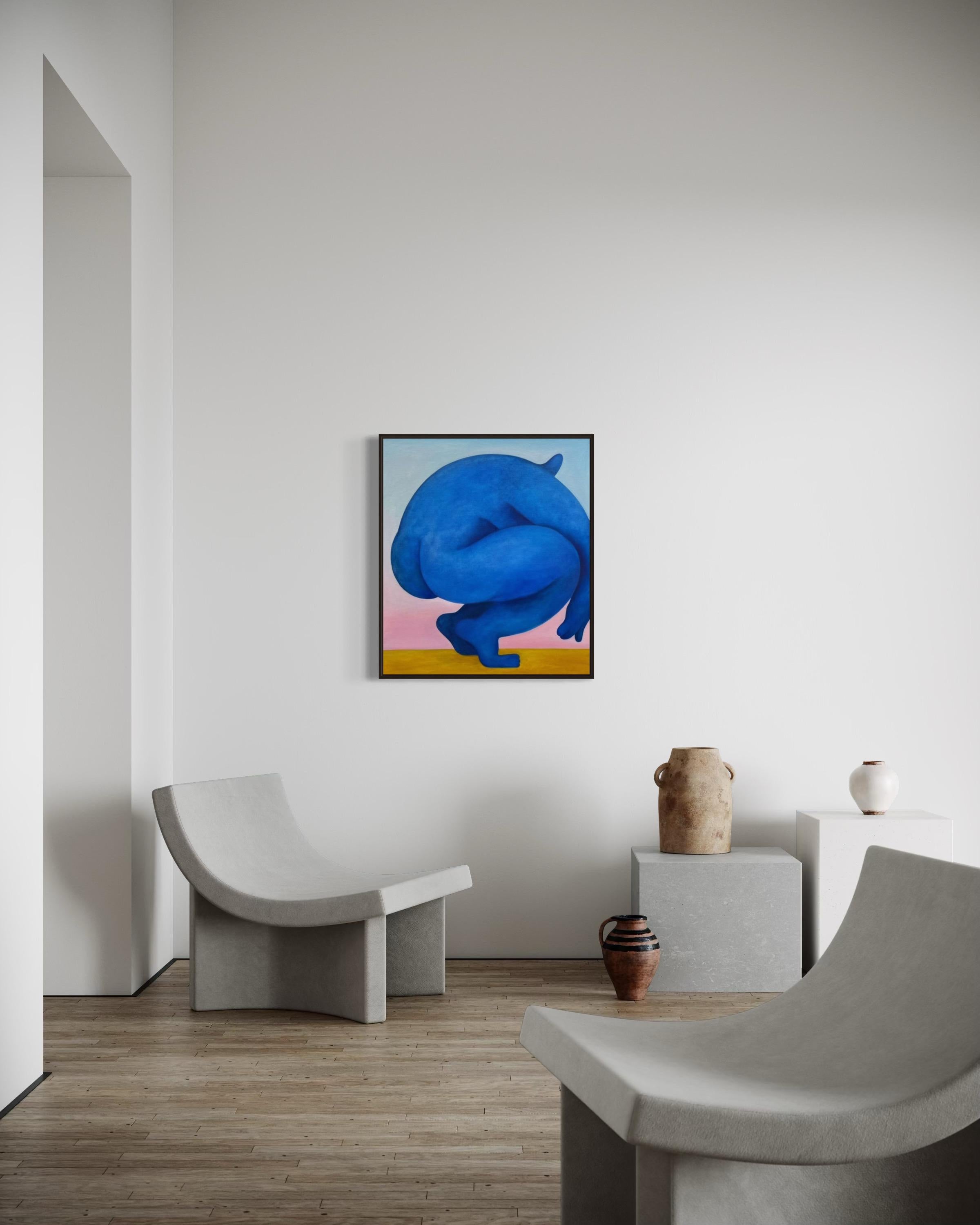 Au coucher du soleil, 80x70cm, huile sur toile en vente 3
