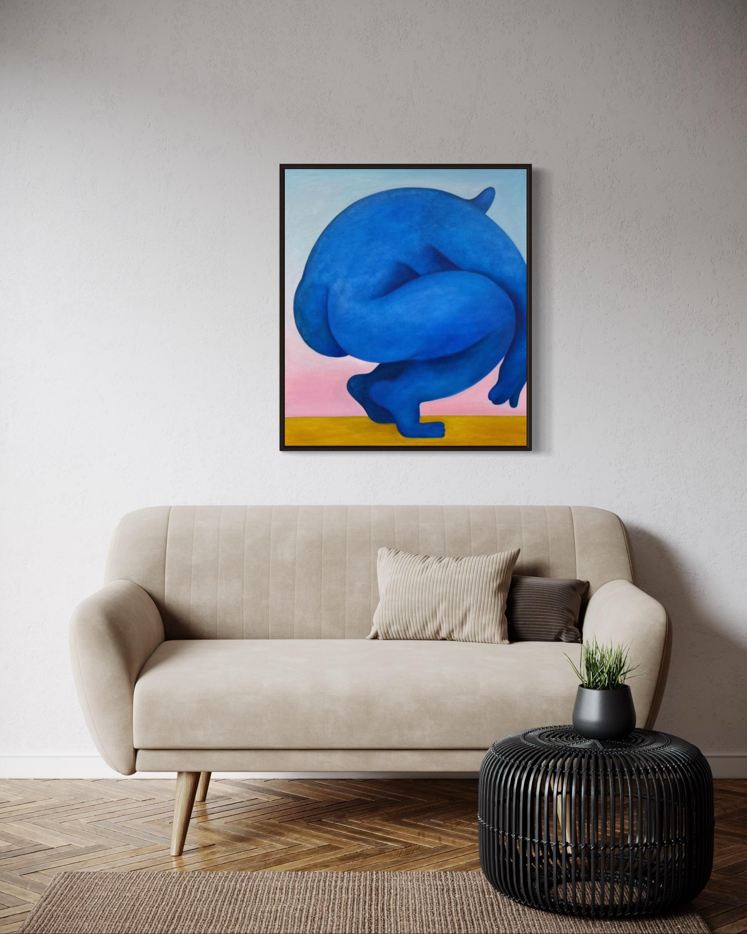 Au coucher du soleil, 80x70cm, huile sur toile en vente 4
