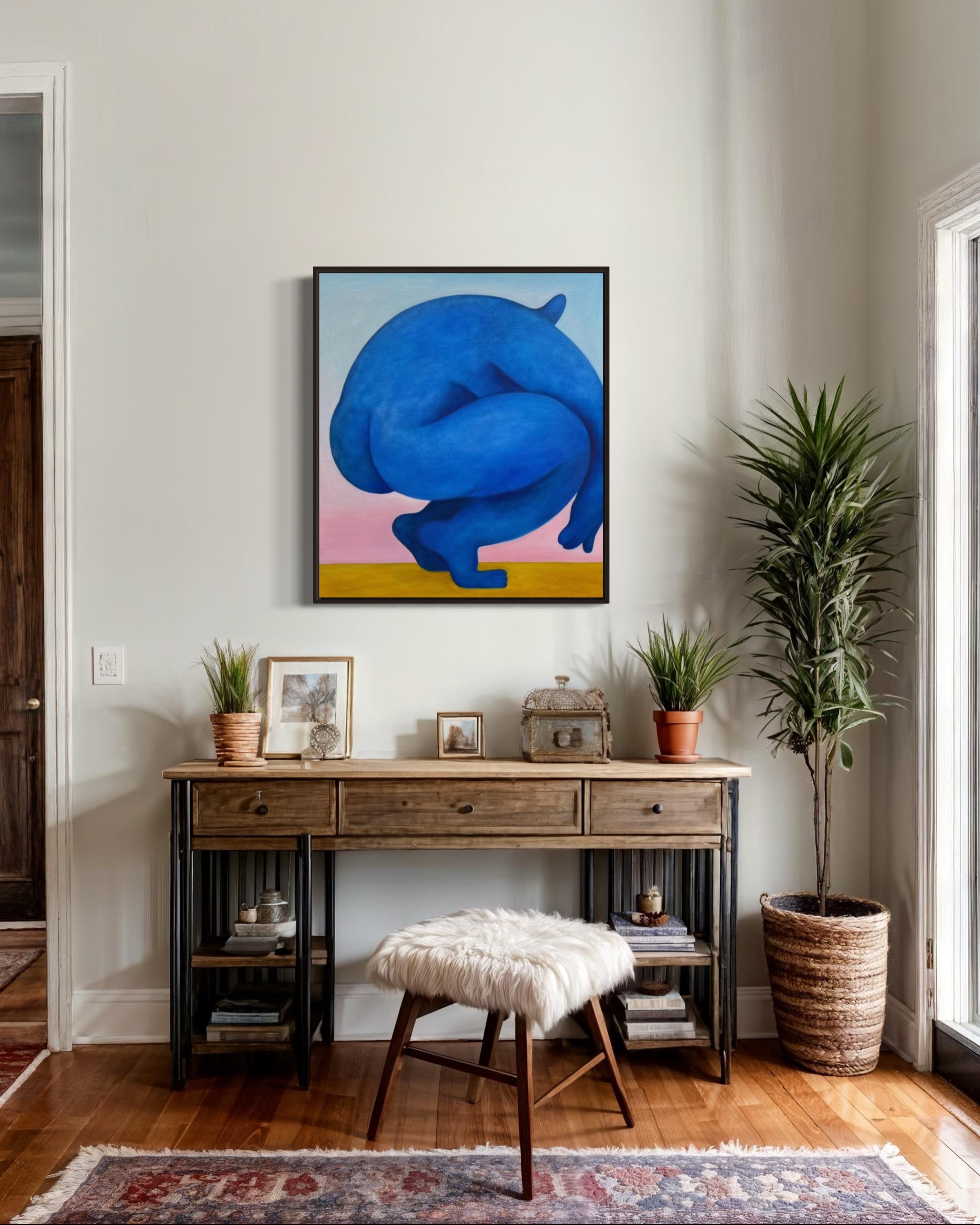 Au coucher du soleil, 80x70cm, huile sur toile en vente 5