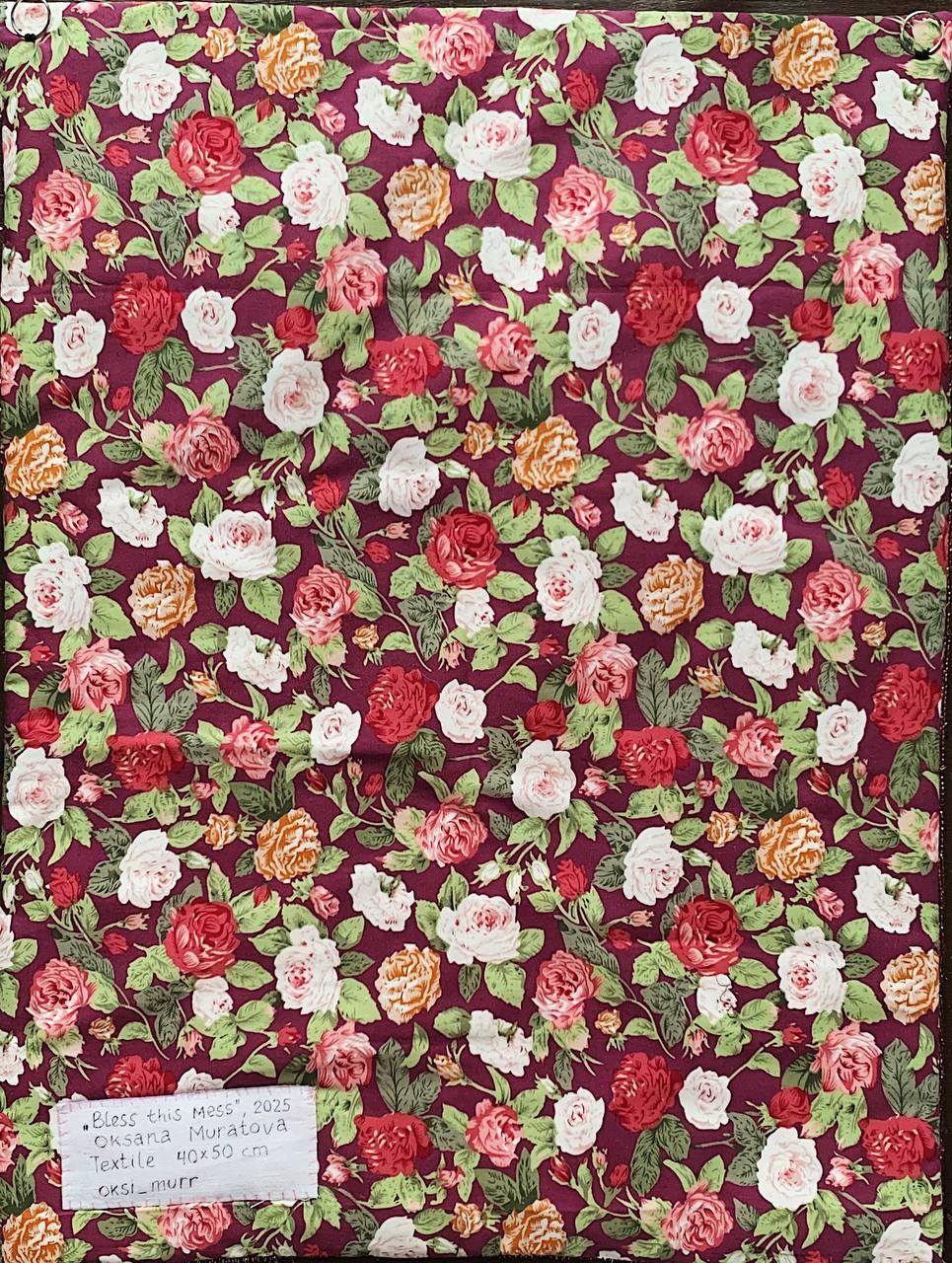 Soft picture “Bless the mess”, 2025
Textile 40x50, embroidery 
