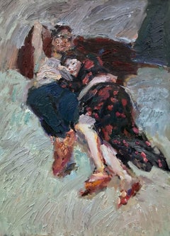 Zwei, 150x110 cm, Öl auf Leinwand