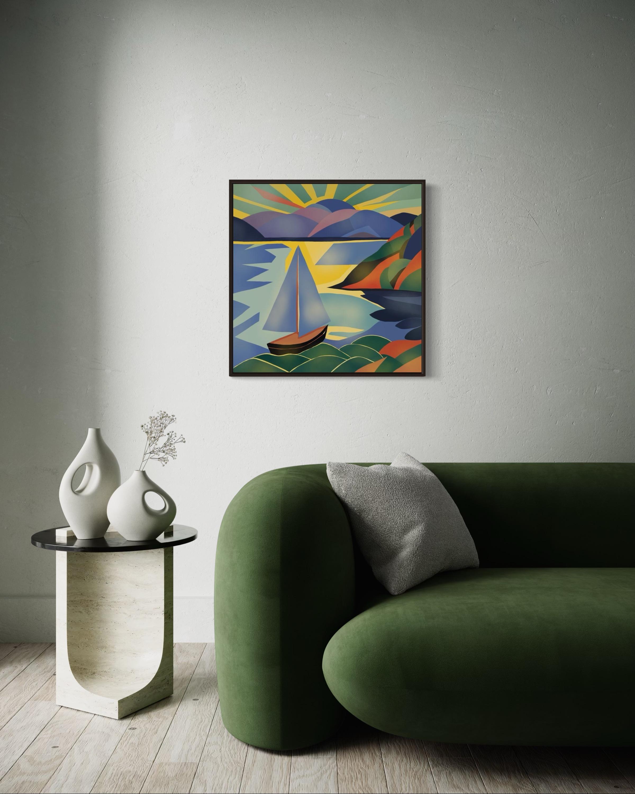 Seascape , 70x70cm, impression sur toile, Edition 20 pcs. en vente 1
