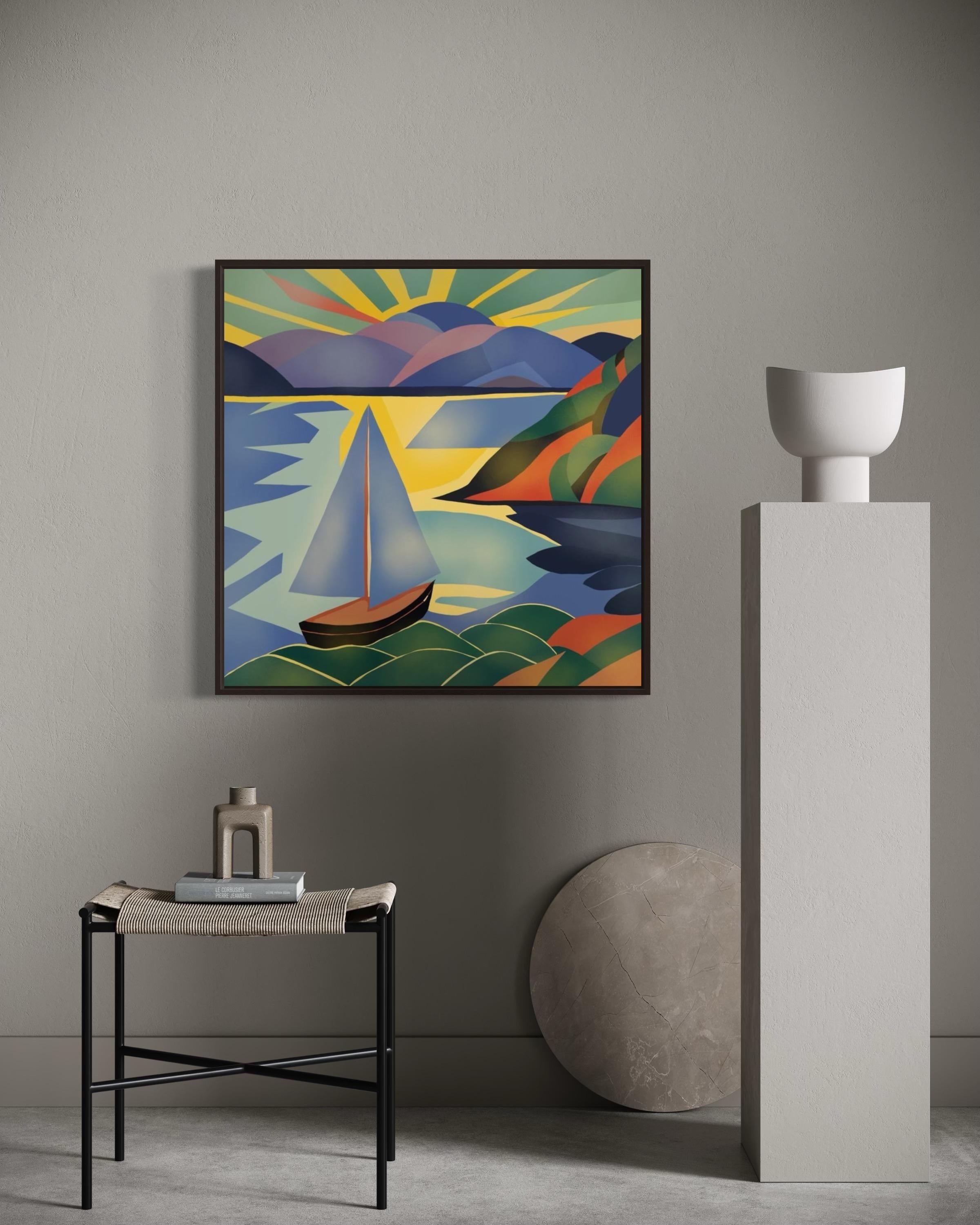 Seascape , 70x70cm, impression sur toile, Edition 20 pcs. en vente 2