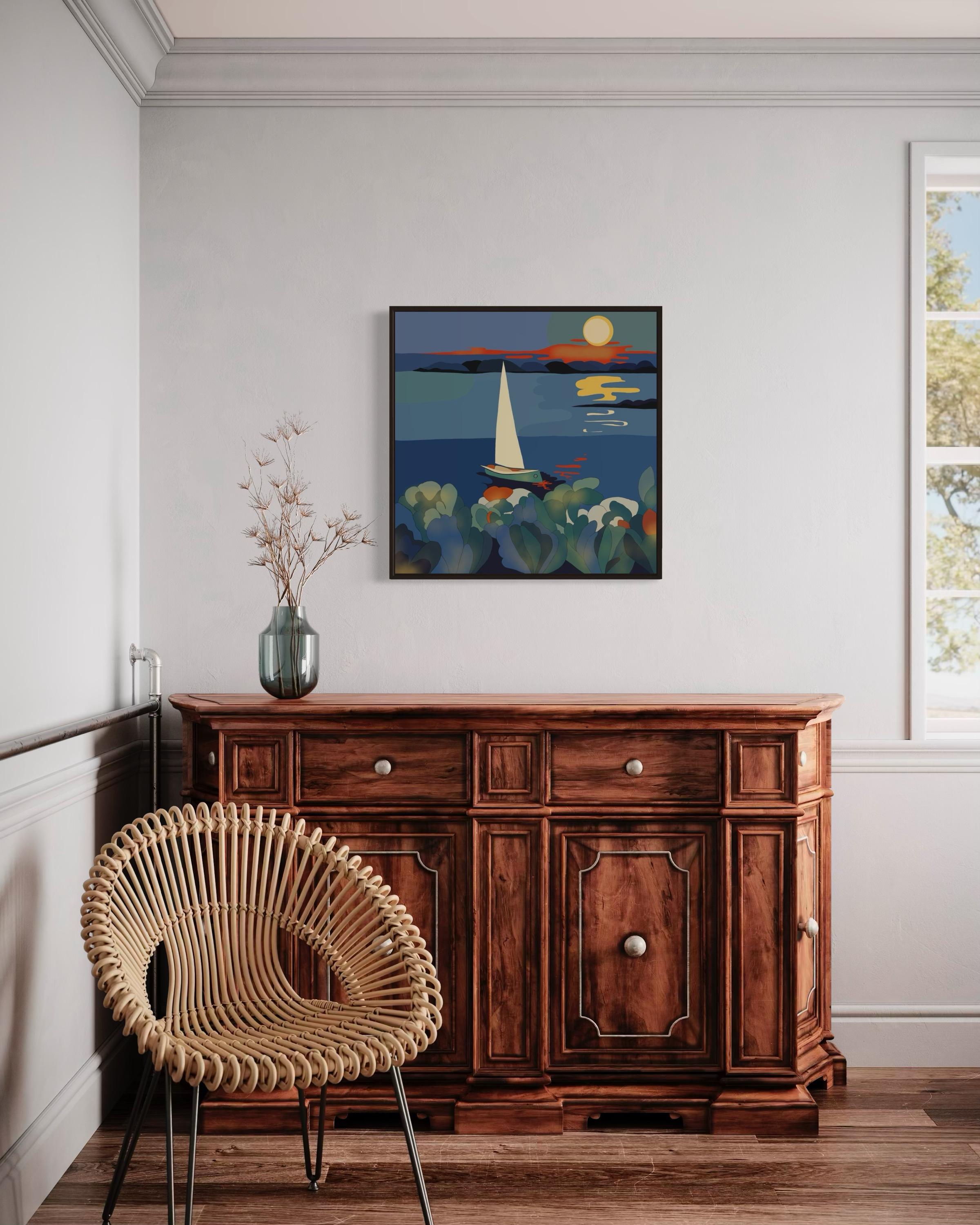 Seascape , 70x70cm, print on canvas
 Edition 20 pcs.
