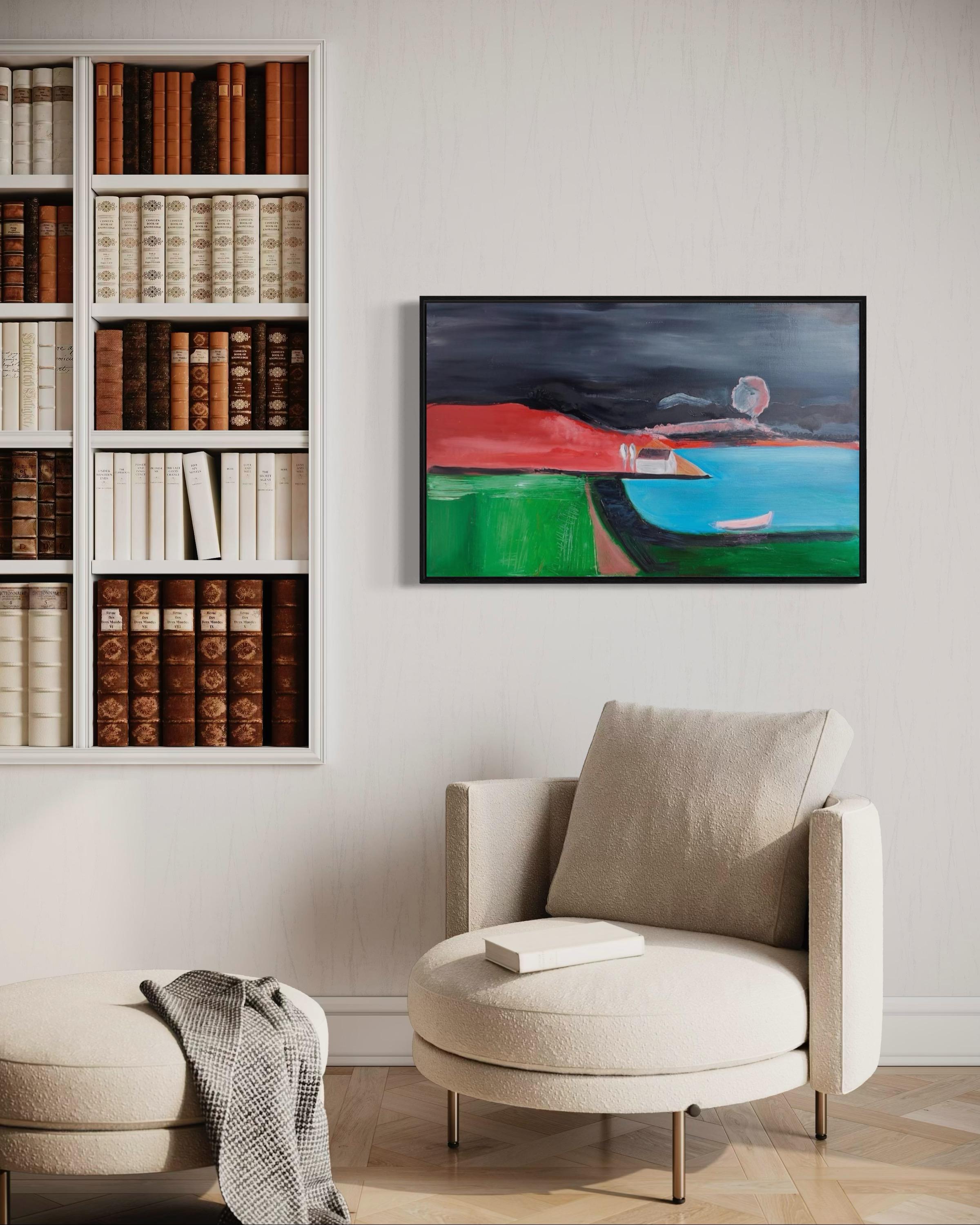 Fisherman's house, 60х90cm, oil, canvas For Sale 1