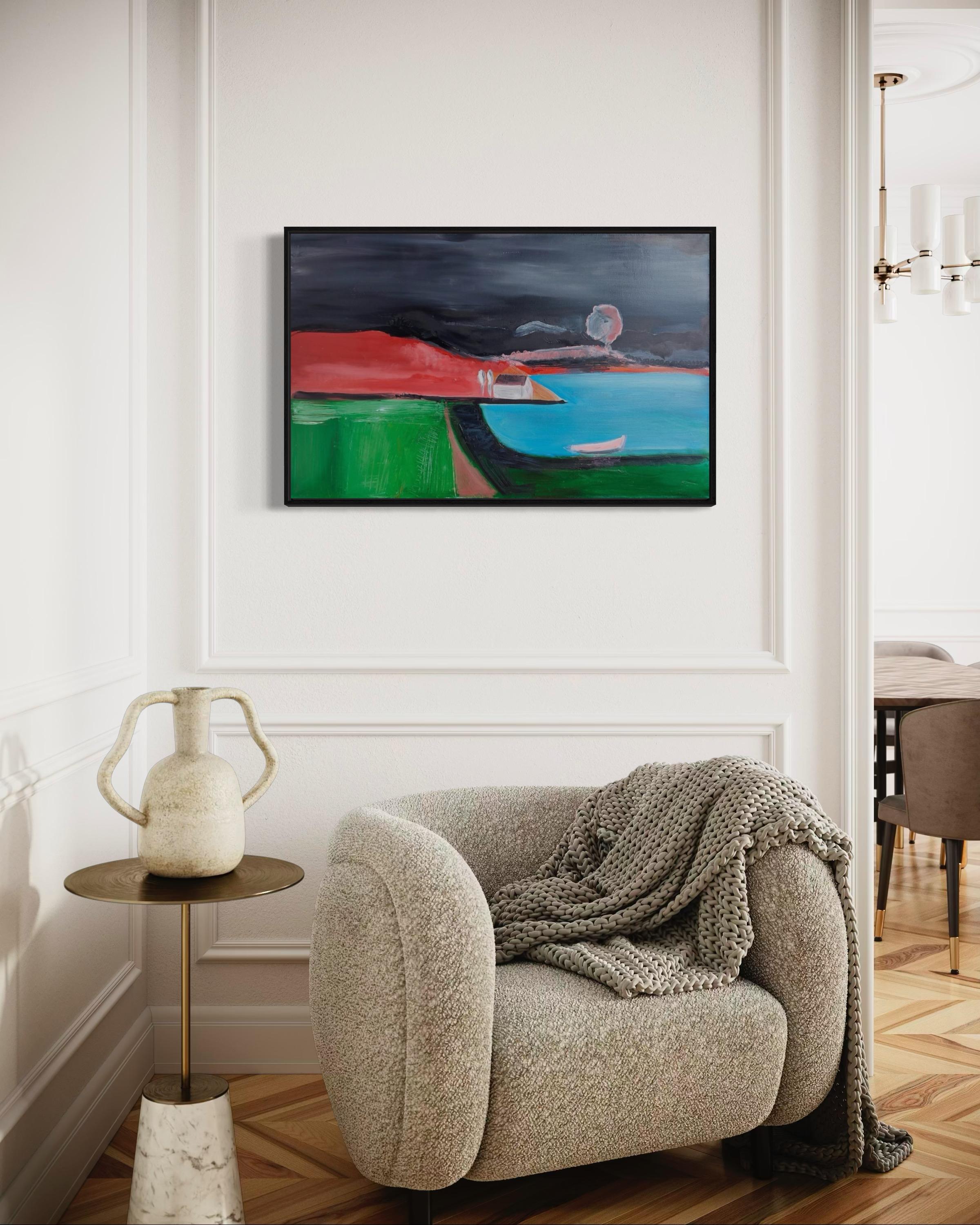 Fisherman's house, 60х90cm, oil, canvas For Sale 2