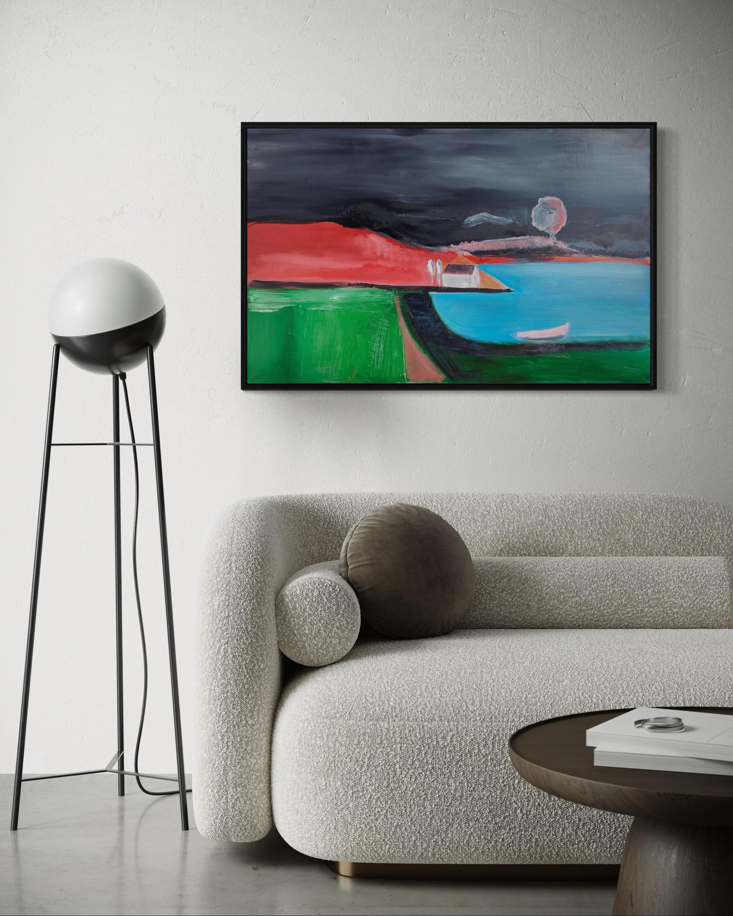 Fisherman's house, 60х90cm, oil, canvas For Sale 4