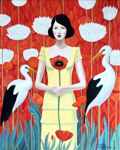 Poppy field, 100x80cm, oil on canvas