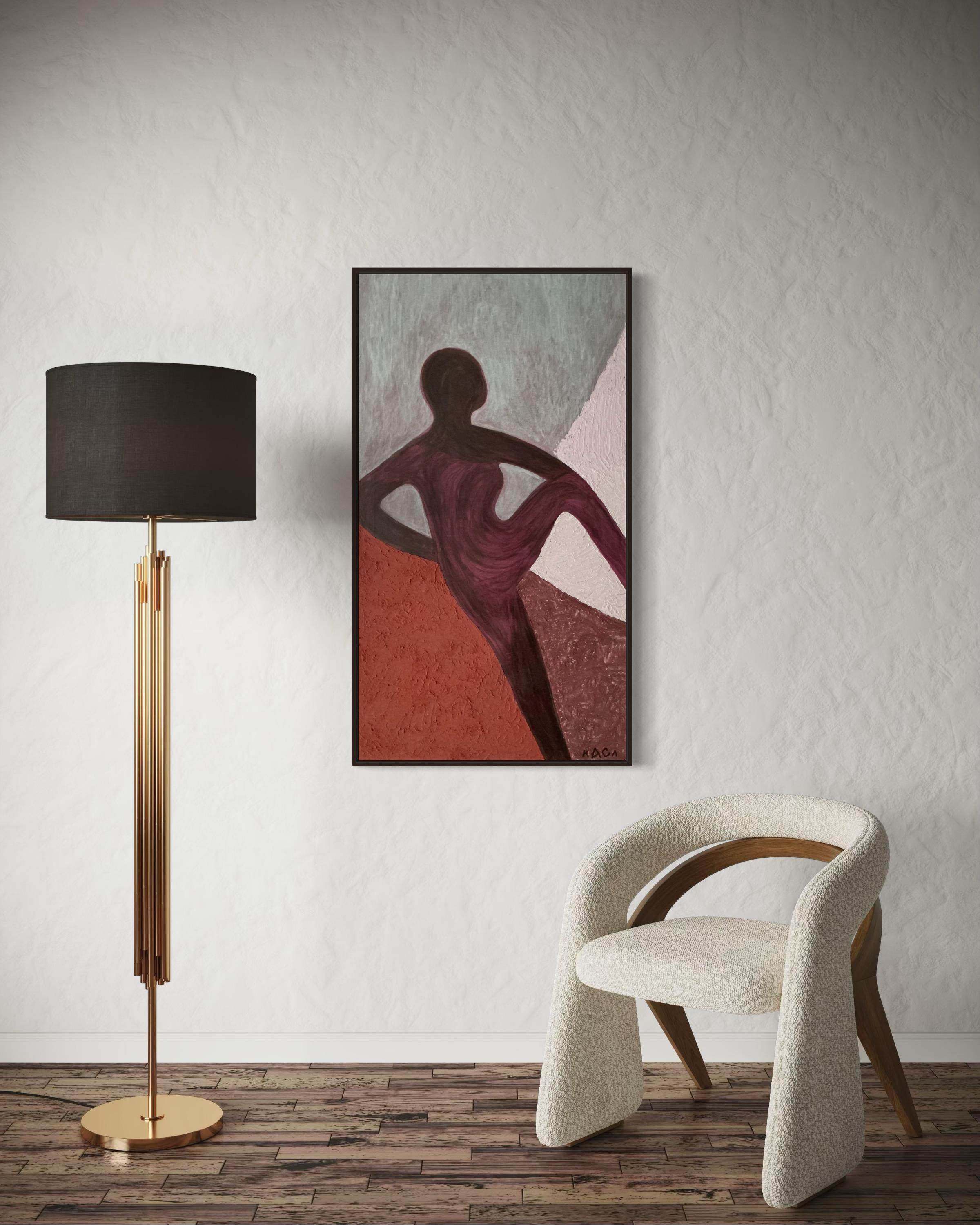 The Elusive Light. 120x65 cm. Acrylic on canvas/ Texture paste For Sale 1