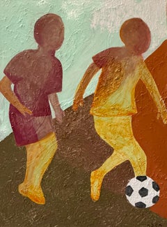 Friends forever. 120x85 cm. Acrylic on canvas/ Texture paste