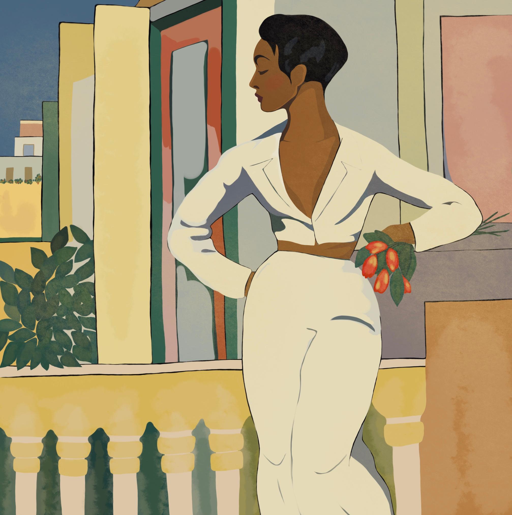Bellezza, 70x70cm, stampa su tela. Edizione 20 pezzi. - Print di Nina Tsoriti