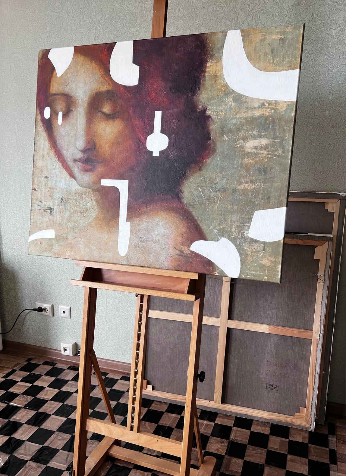 Gestern. 80x100cm, Acryl auf Leinwand (Abstrakt), Art, von Olga Rikun