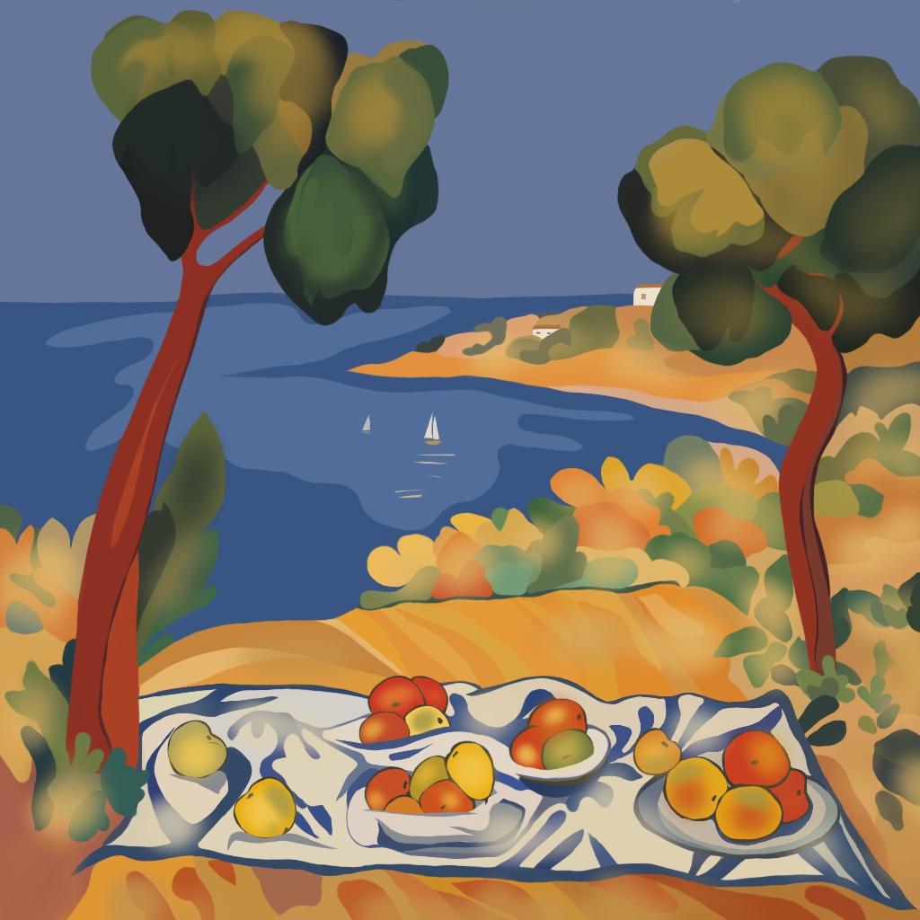 Italie, 70x70cm, impression sur toile, édition 20 pièces. - Art de Nina Tsoriti