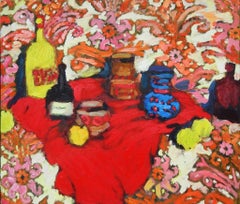 Farbig  Stillleben mit, 95x110 cm, Öl auf Leinwand