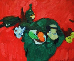 Farbig  Stillleben mit, 95x110 cm, Öl auf Leinwand