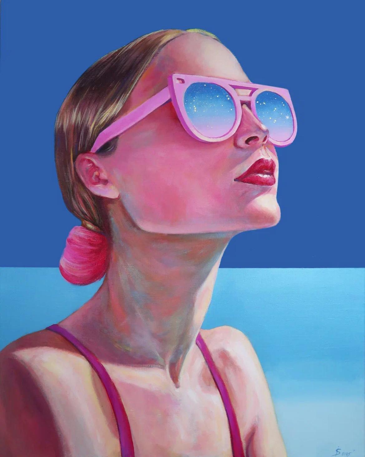 Light through the moment, 100x80cm, acrylic on canvas - Art by Svetlana Iskoskikh