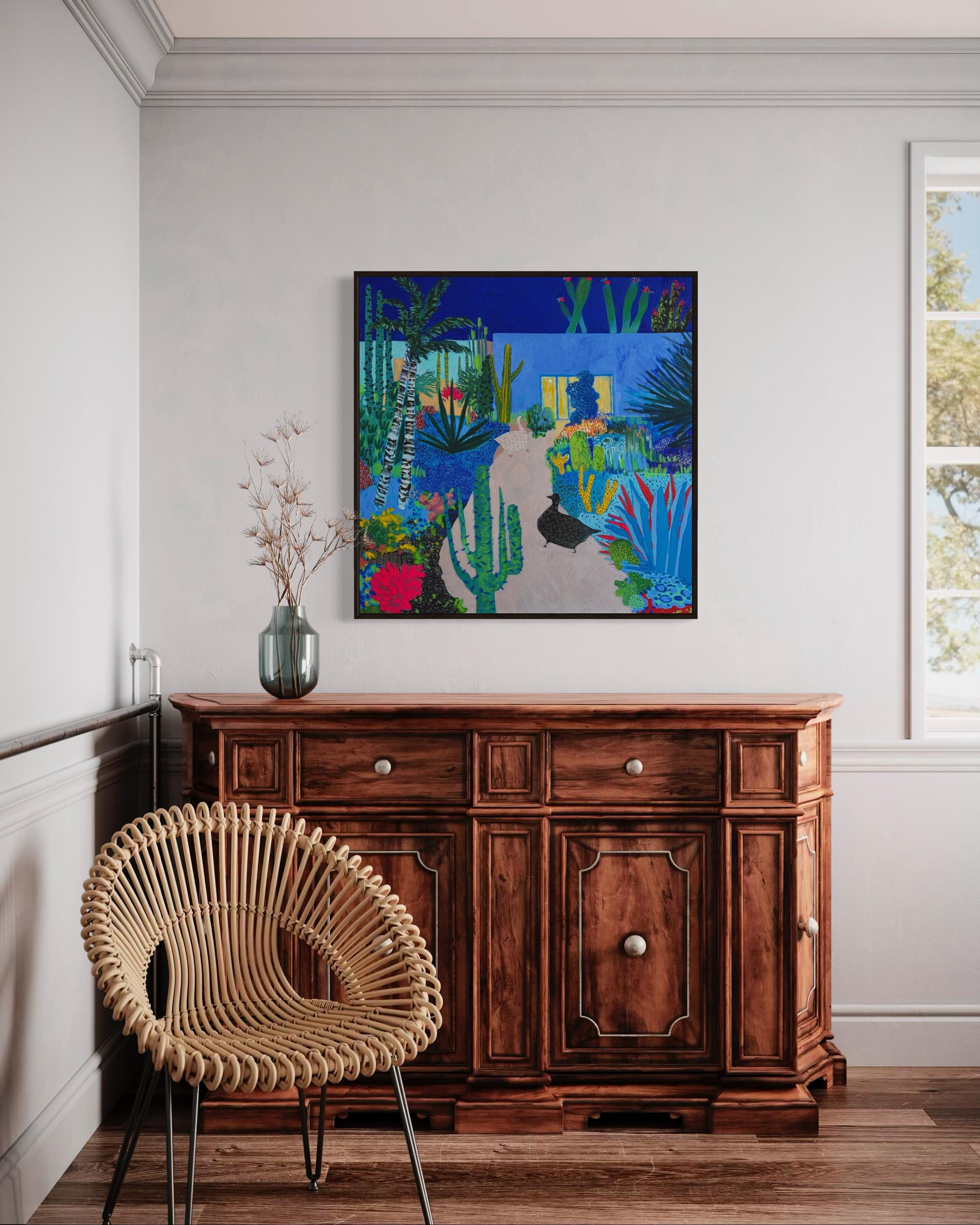 Invitation, 90x90 cm, Acryl  auf Leinwand im Angebot 3