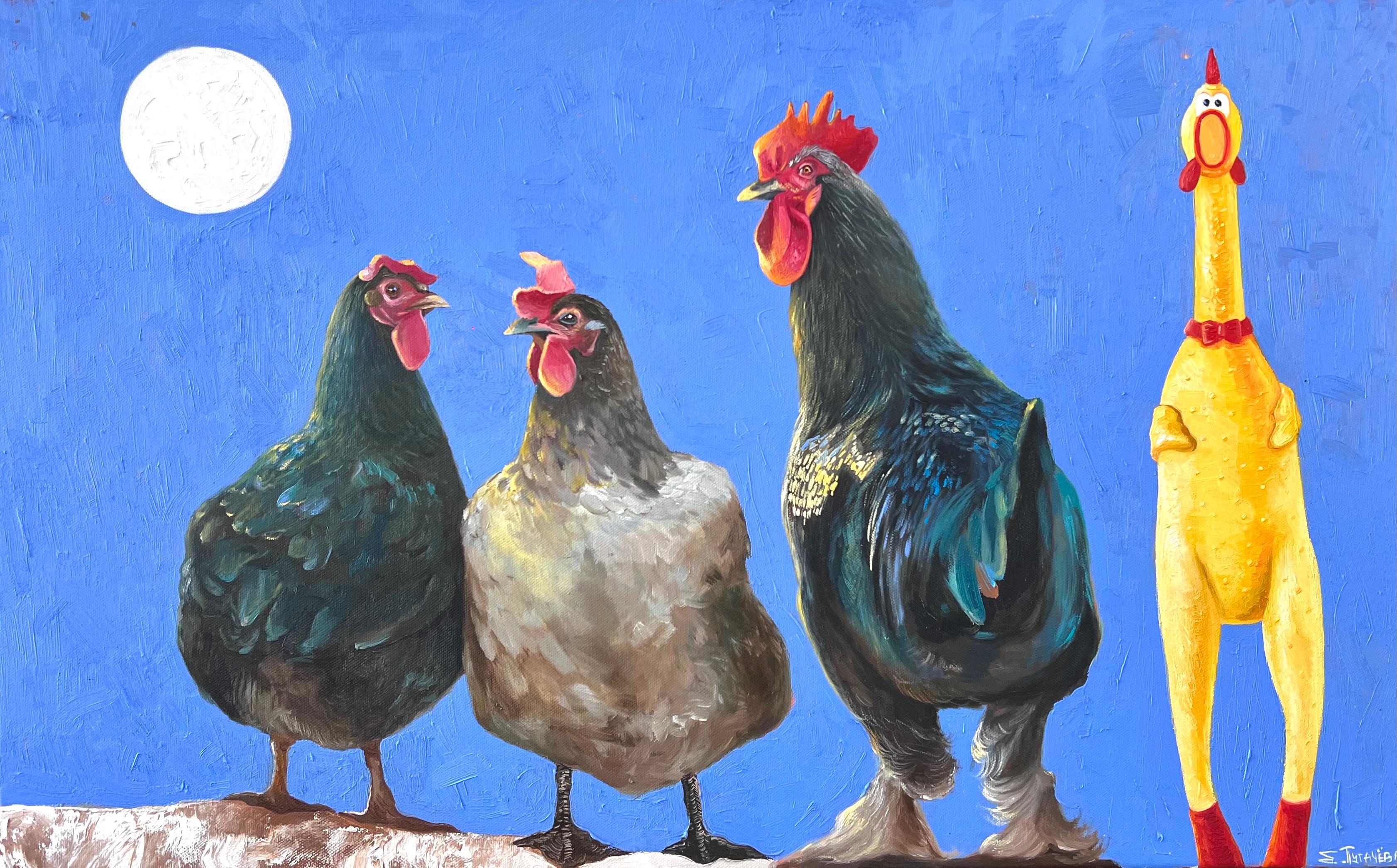 Integration, 50x90 cm, Öl auf Leinwand