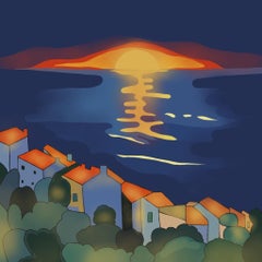 Seascape , 70x70cm, print on canvas.Edition 20 pcs.