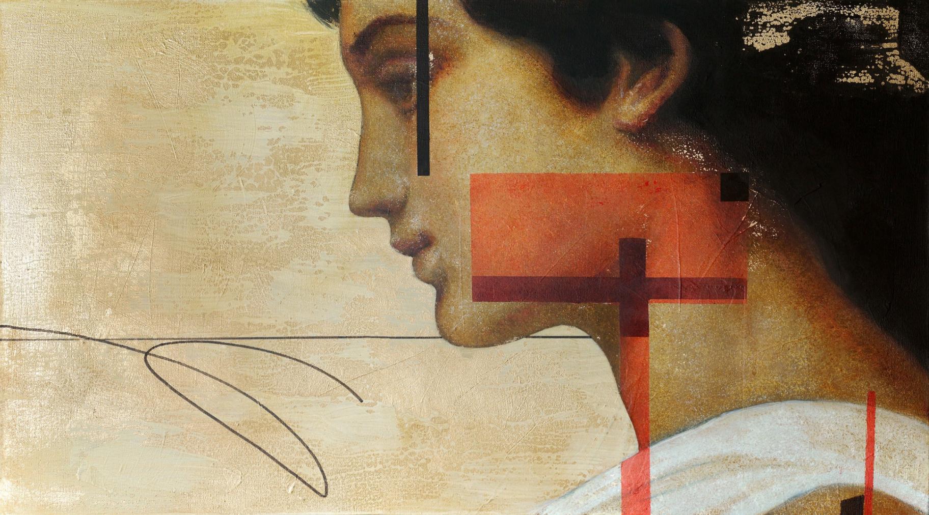 Nega. 50x90cm, acrilico su tela