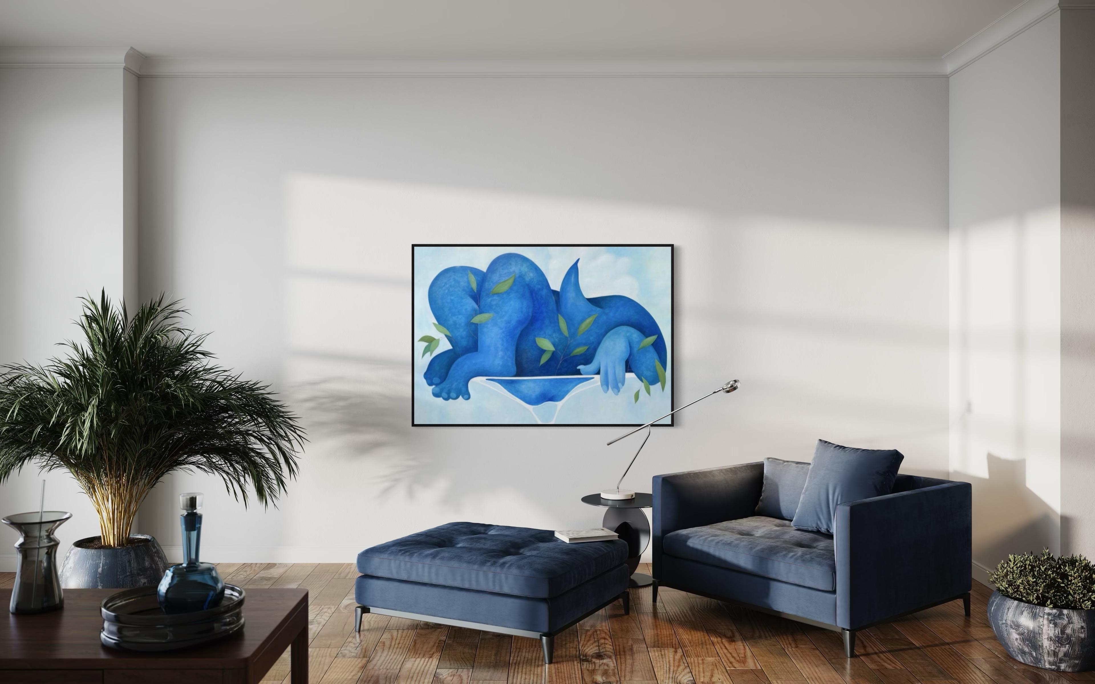 Air, 105x150 cm, huile sur toile en vente 5
