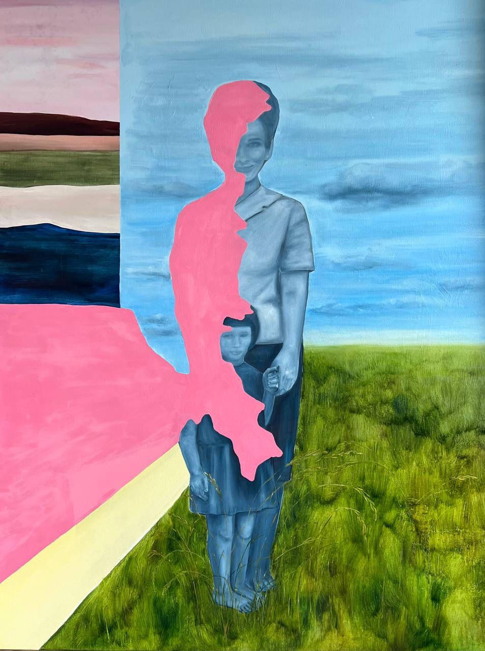 C'est comme si toute une vie était derrière vous, 130x100cm, huile sur toile - Art de Inna Sumina