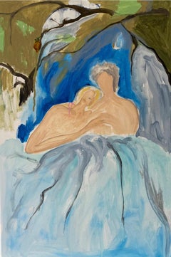The Lovers, 60x40cm, acrylic, pastel, canvas