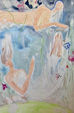 Interlude, 140x100cm, acrylic, pastel, canvas