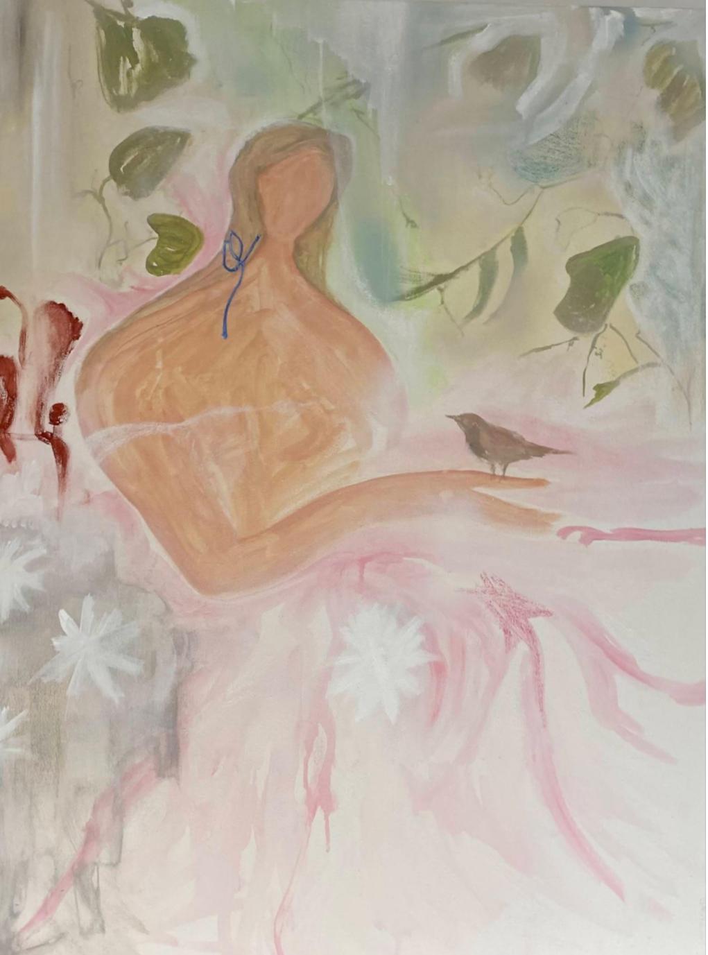 Daydream, 80x60cm, acrylic, pastel, canvas - Art by Alexandra Strogonova