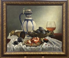 Soirée, dessert, 50x60 cm, huile sur toile