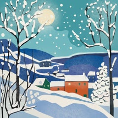 Christmas evening , 70x70cm, print on canvas.Edition 20 pcs.