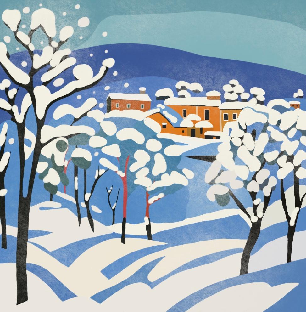 Christmas evening , 70x70cm, print on canvas.Edition 20 pcs.