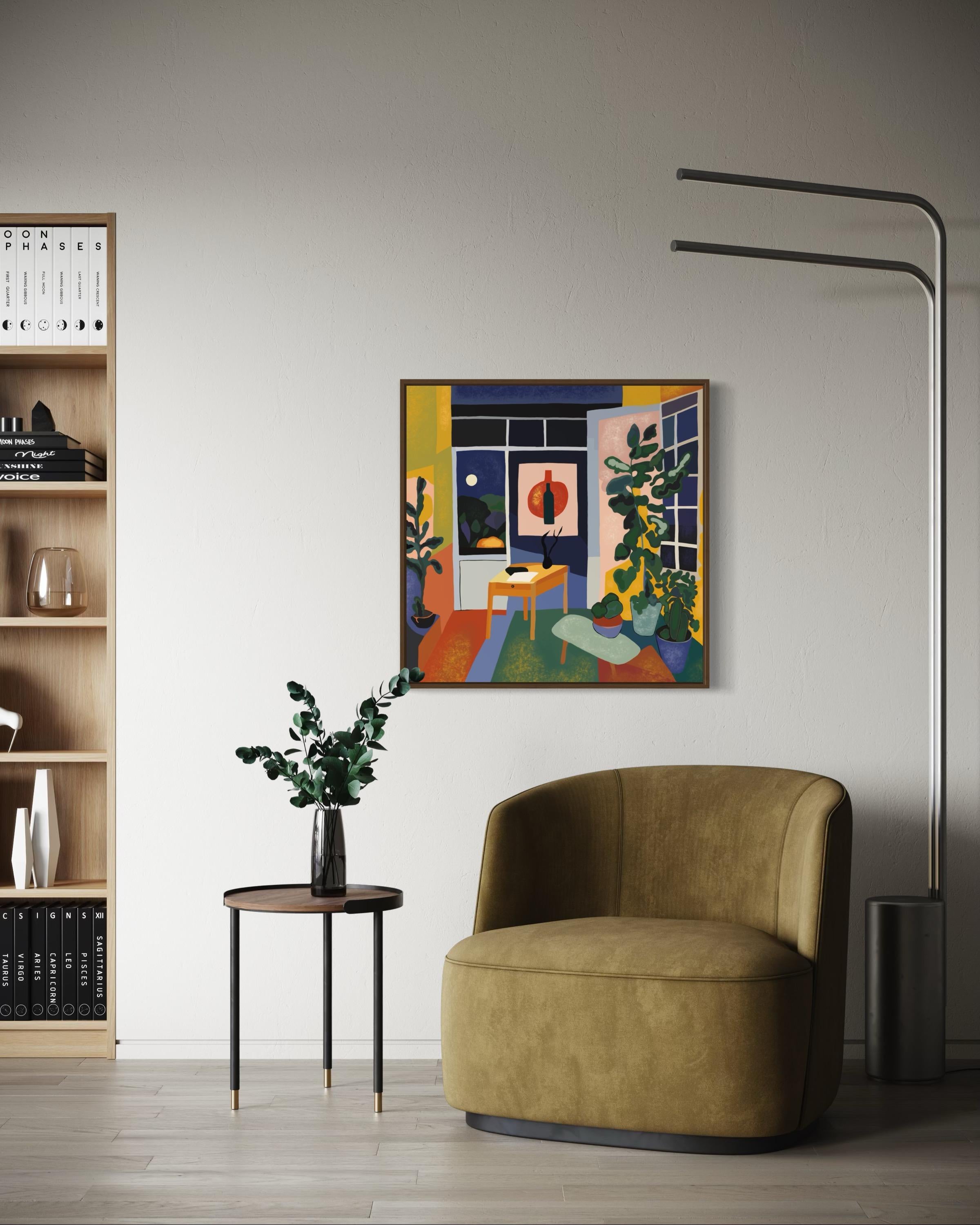Artist's room , 70x70cm, print on canvas.Edition 20 pcs. For Sale 2