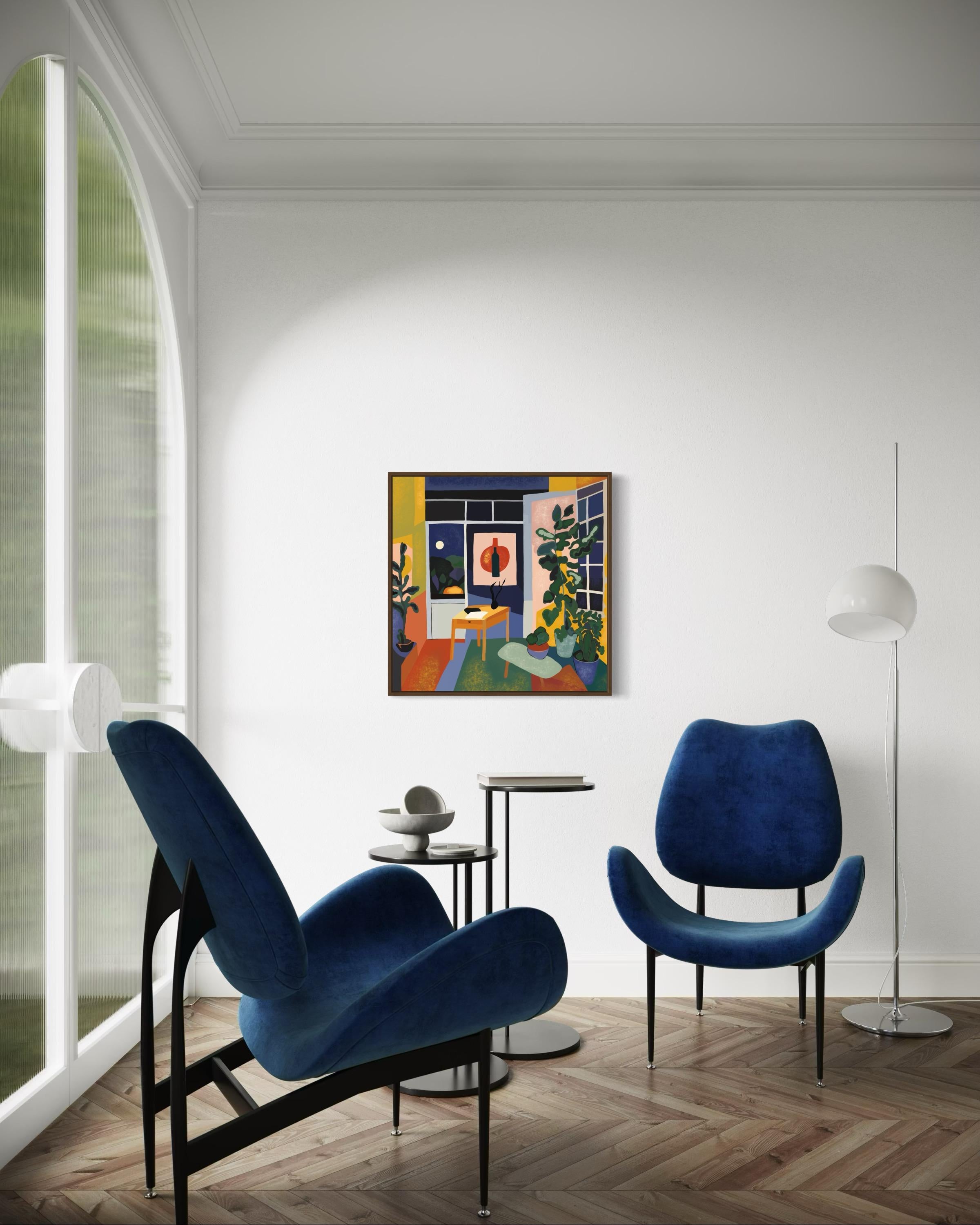 Artist's room , 70x70cm, print on canvas.Edition 20 pcs. For Sale 4