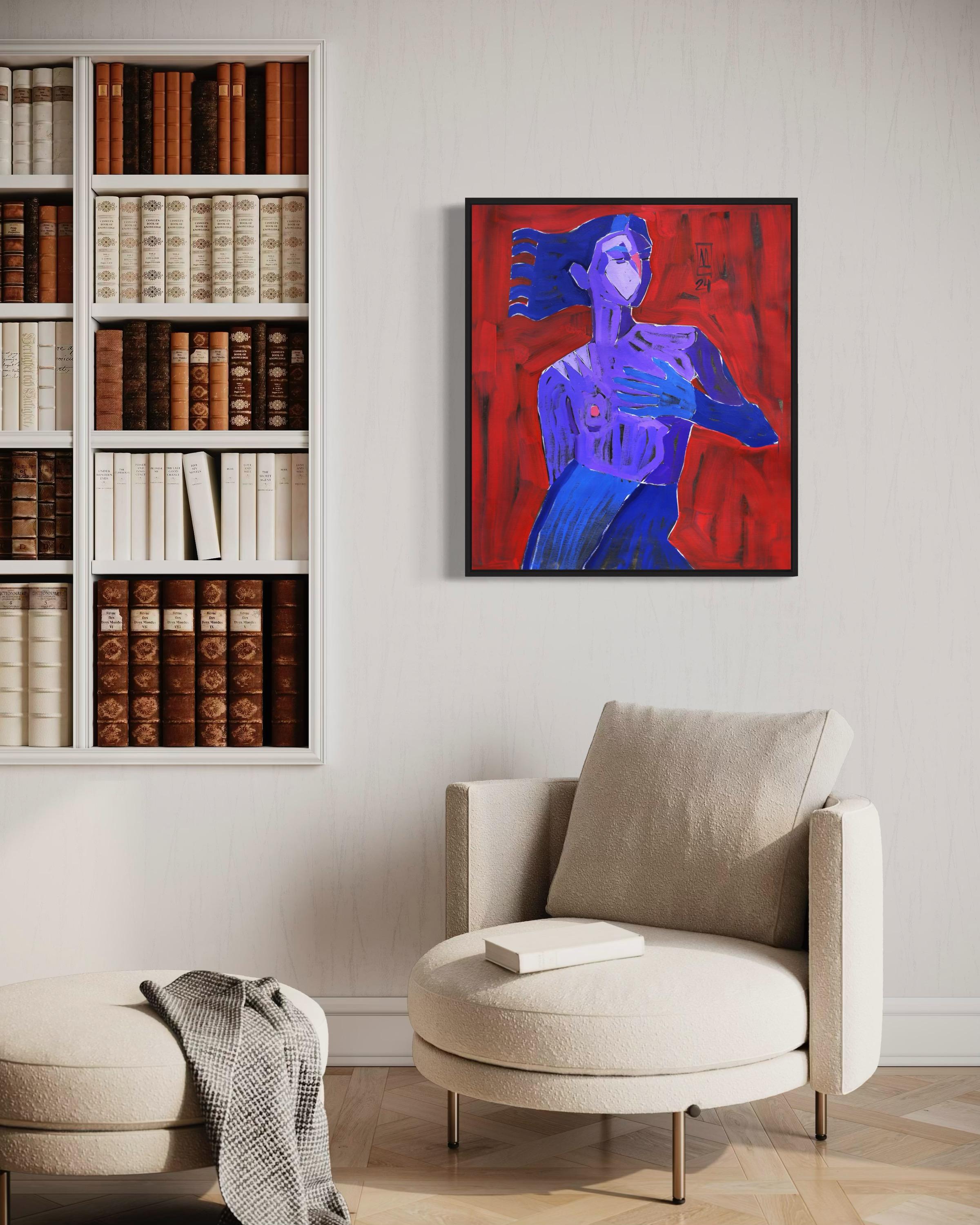 Confession, 80x70cm, huile sur toile en vente 1