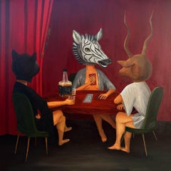 N206, 100x100cm, Öl auf Leinwand