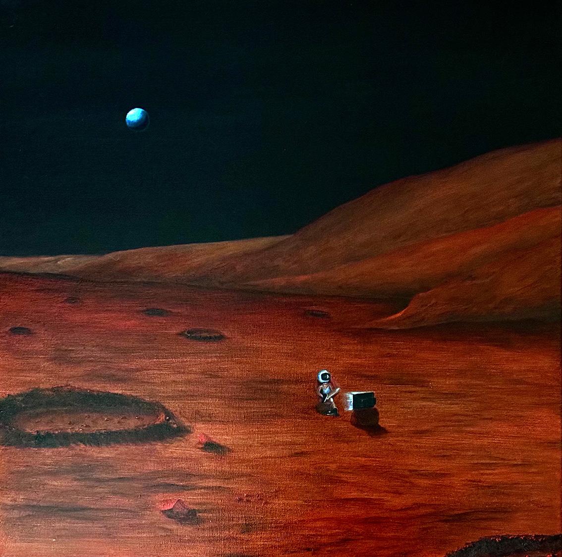 N203 , 50x50cm, Öl auf Leinwand – Art von Lana Bergh