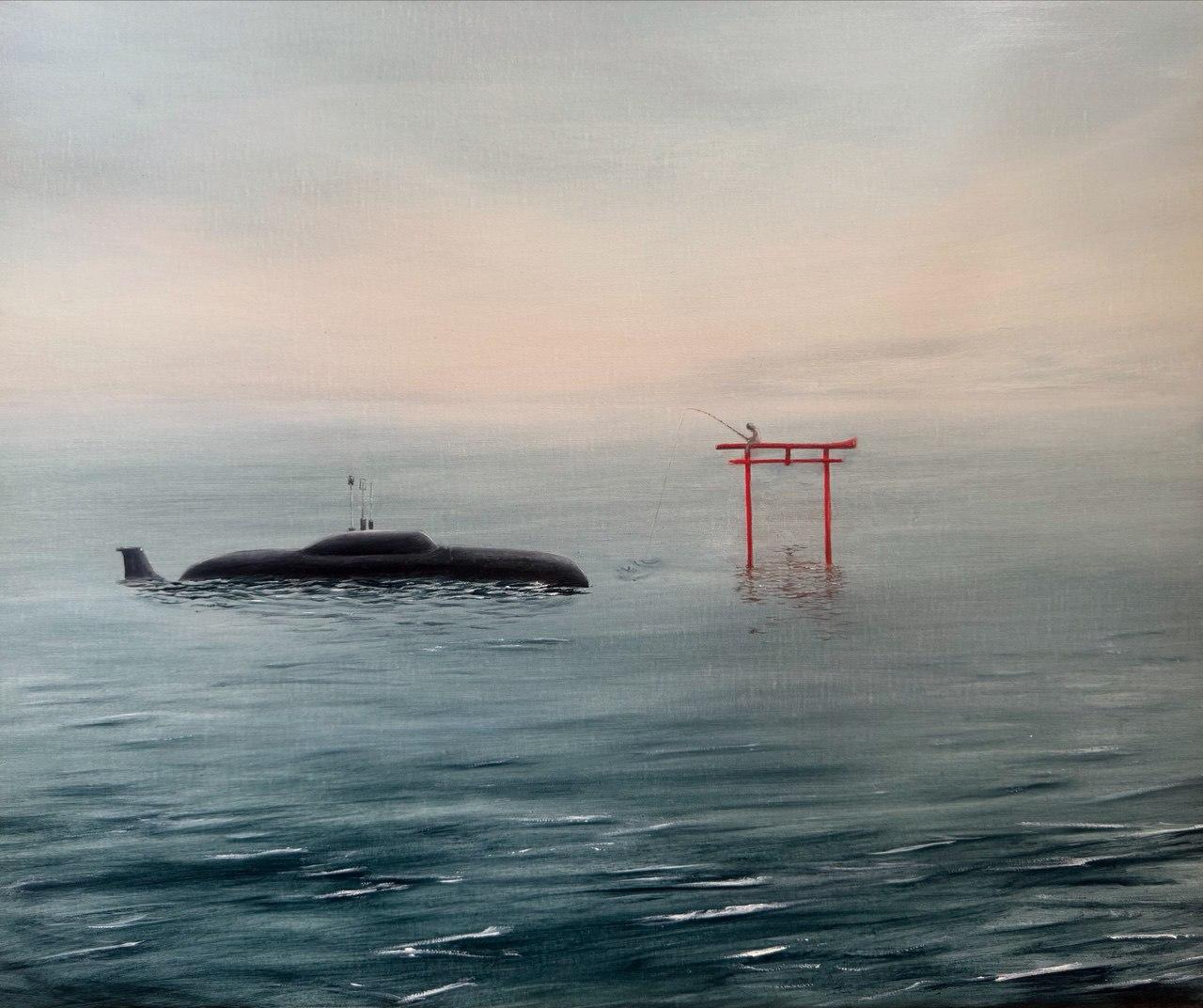 N208 , 50x60cm, Öl auf Leinwand – Art von Lana Bergh